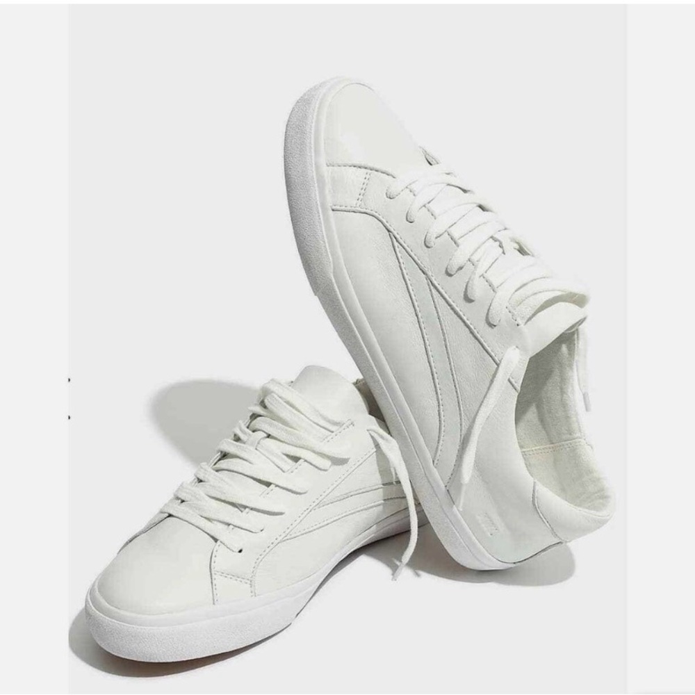 Madewell Low Top Leather Sneakers White Size 7.5 Women’s Minimalist Casual Shoes